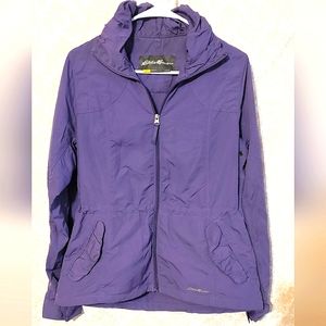 Eddie Bauer Womens Jacket Purple Full Zip Pockets Outerwear Coat Size S